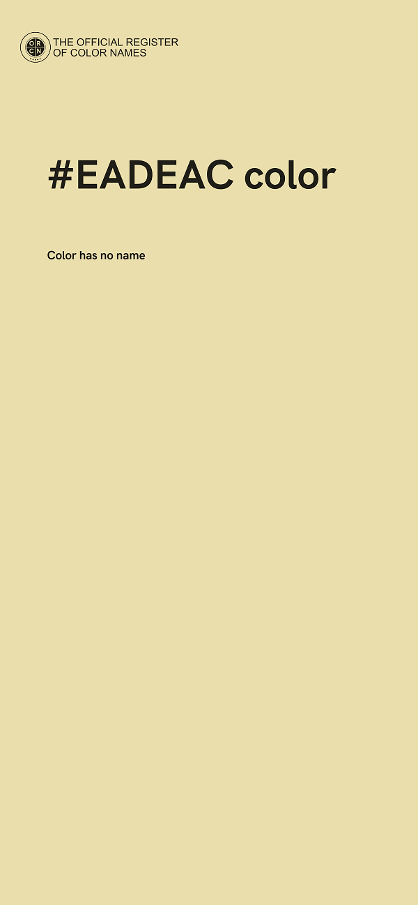 #EADEAC color image