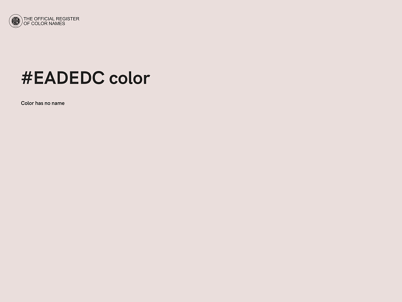 #EADEDC color image