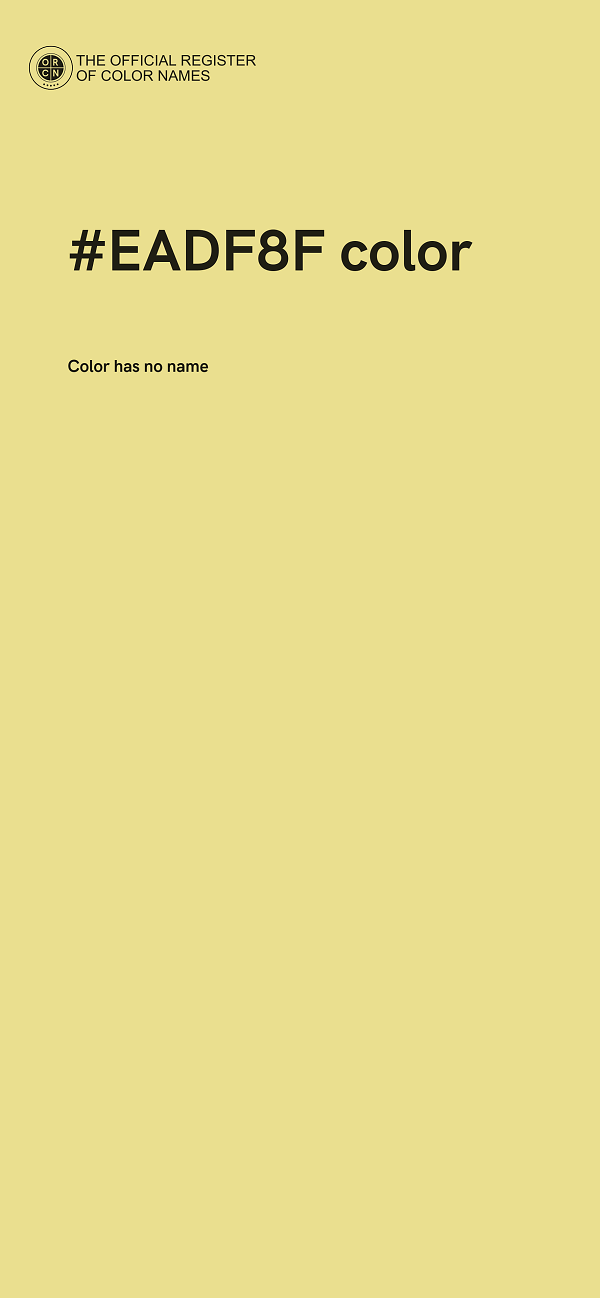#EADF8F color image