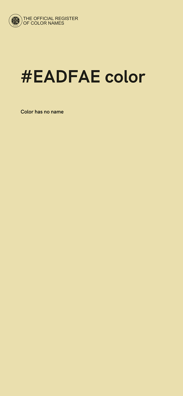#EADFAE color image