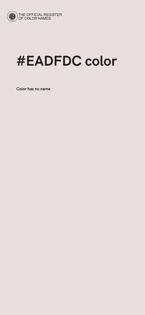 #EADFDC color image