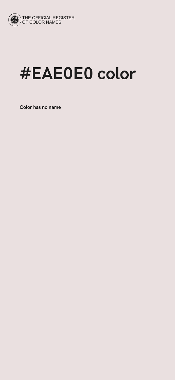 #EAE0E0 color image