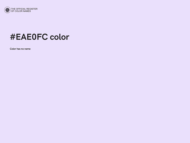 #EAE0FC color image