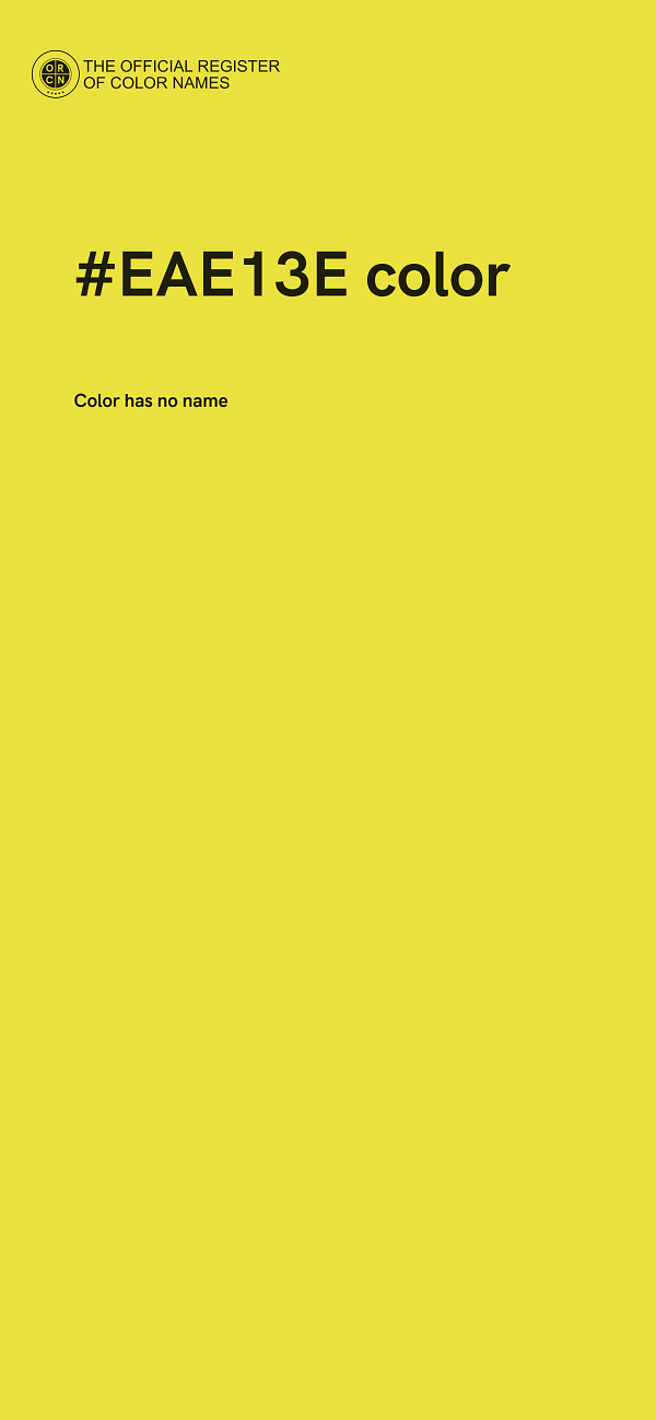 #EAE13E color image