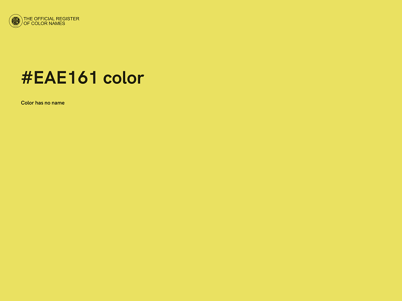 #EAE161 color image