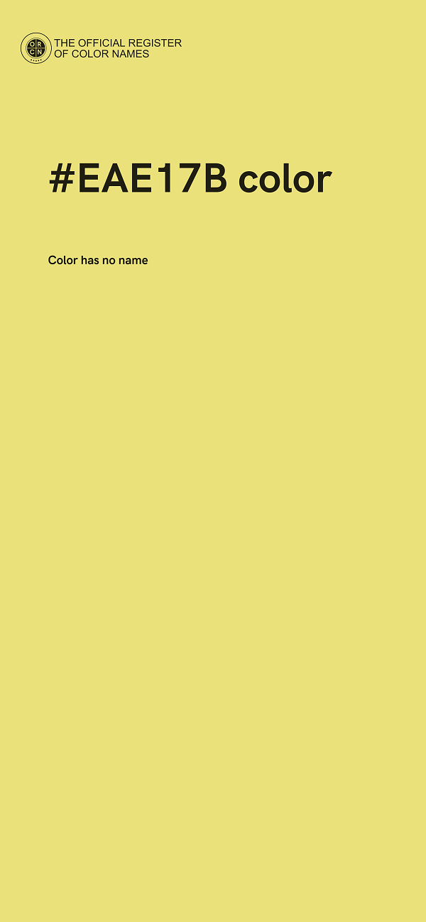 #EAE17B color image