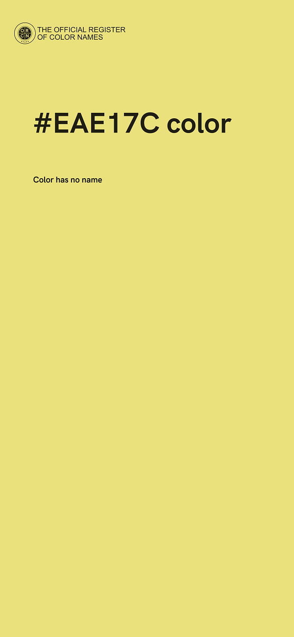 #EAE17C color image