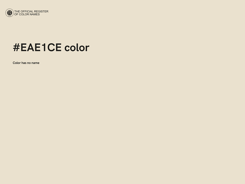 #EAE1CE color image