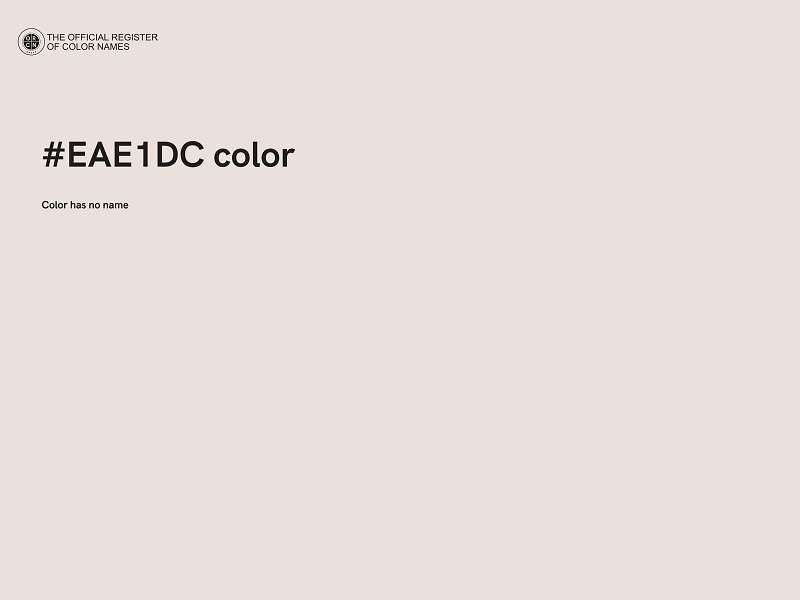 #EAE1DC color image