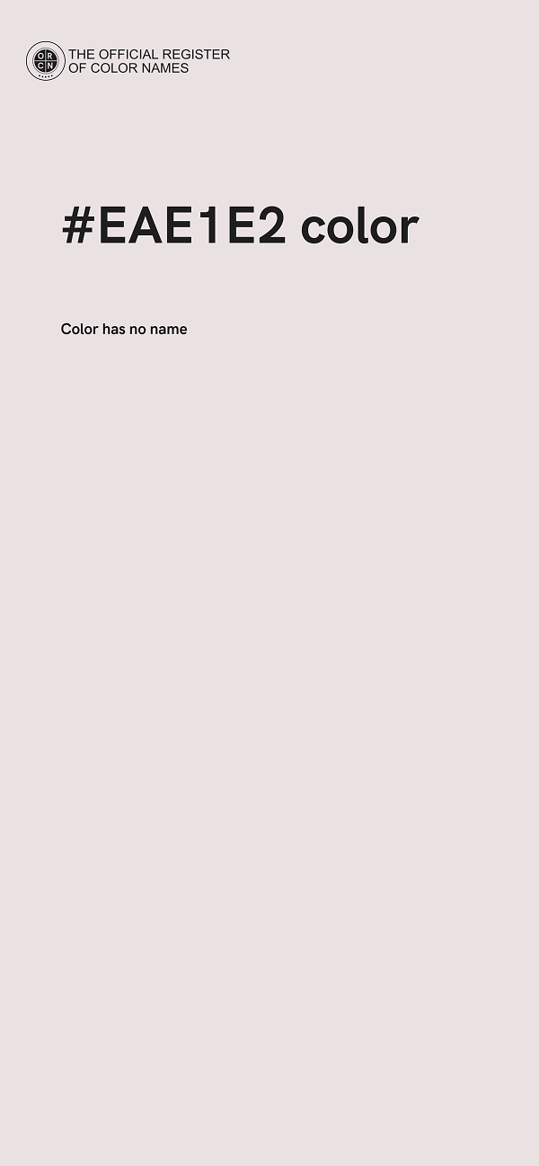 #EAE1E2 color image