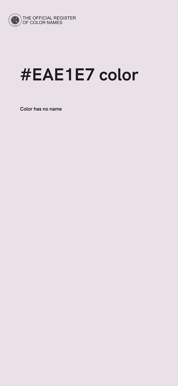#EAE1E7 color image