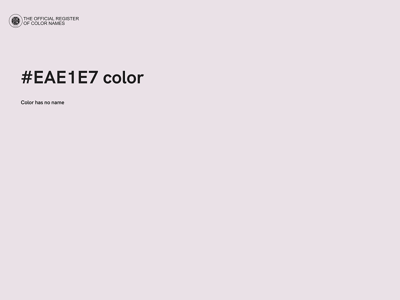 #EAE1E7 color image