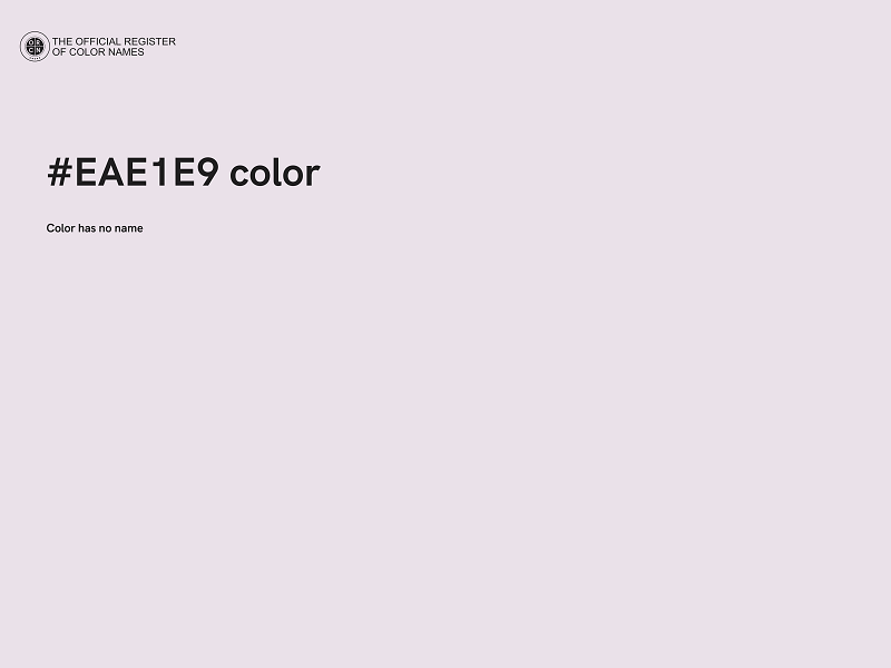 #EAE1E9 color image