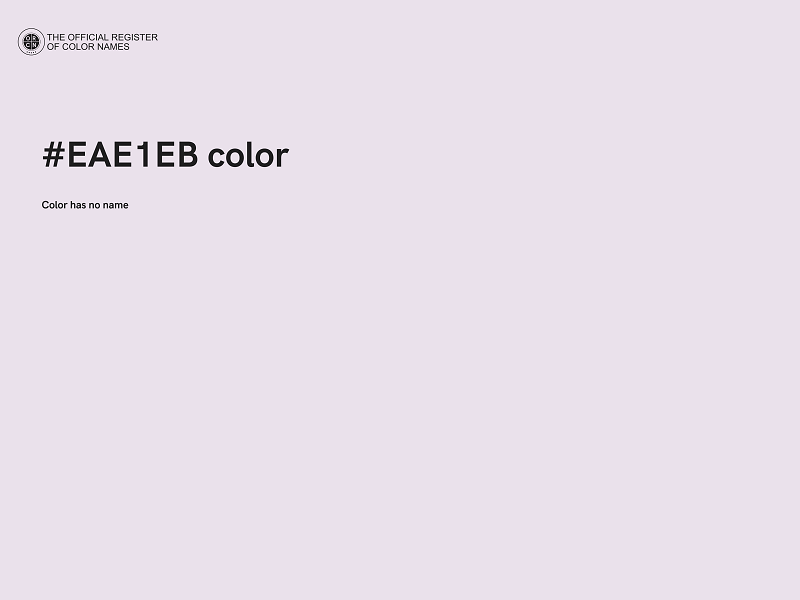 #EAE1EB color image