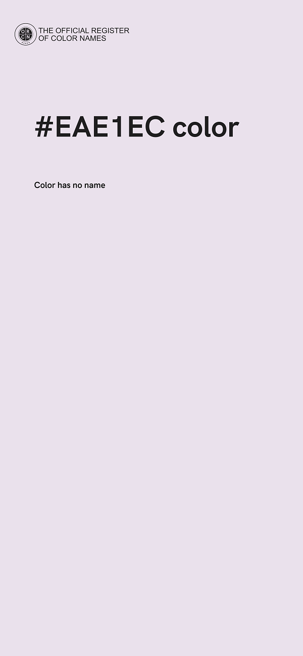 #EAE1EC color image