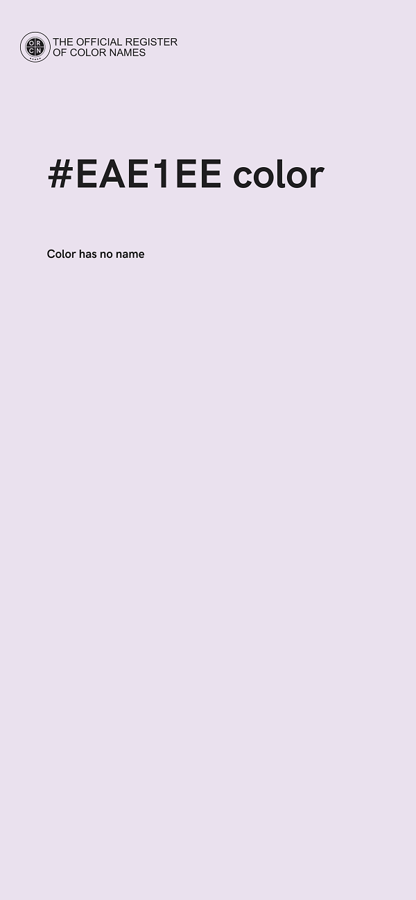 #EAE1EE color image
