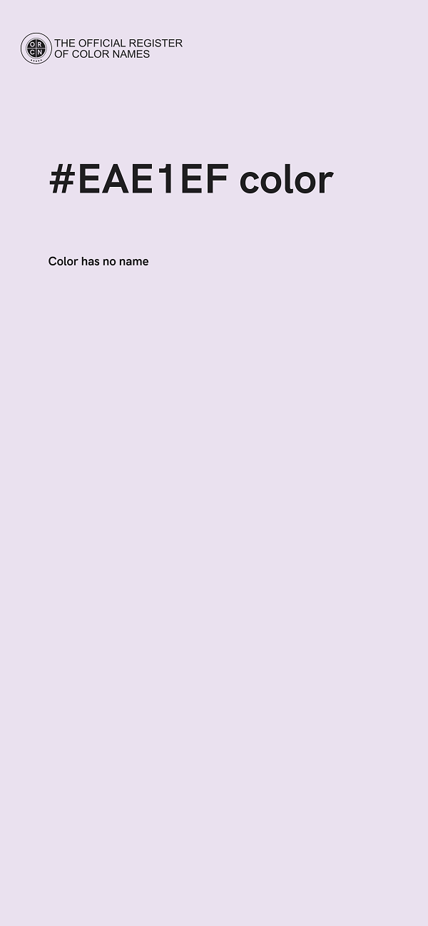 #EAE1EF color image