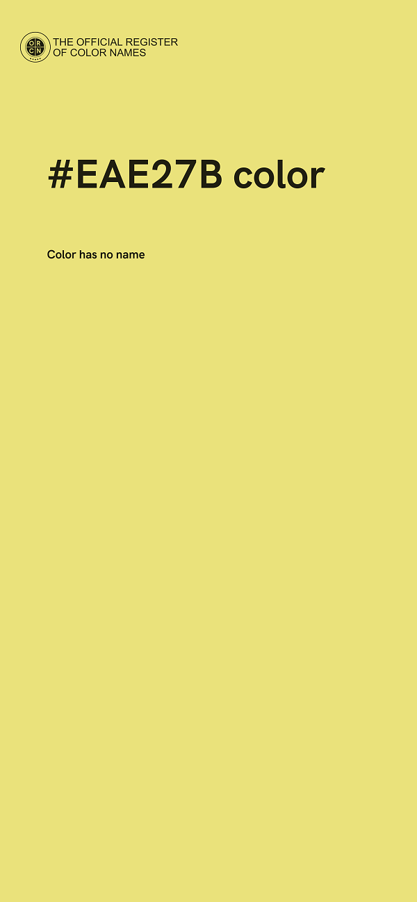 #EAE27B color image