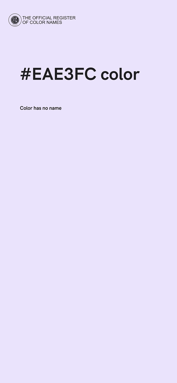 #EAE3FC color image