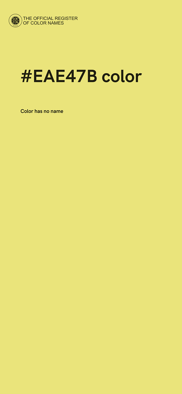 #EAE47B color image