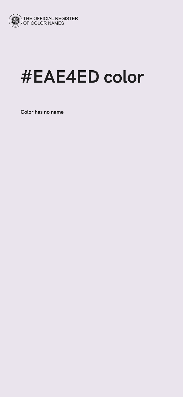 #EAE4ED color image