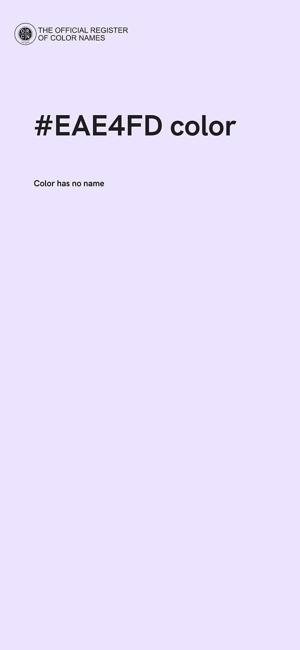#EAE4FD color image