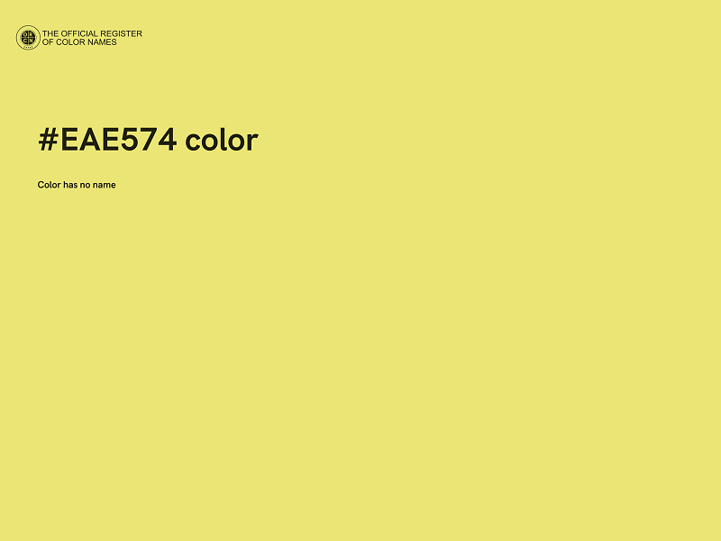 #EAE574 color image