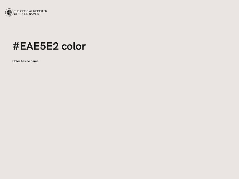 #EAE5E2 color image