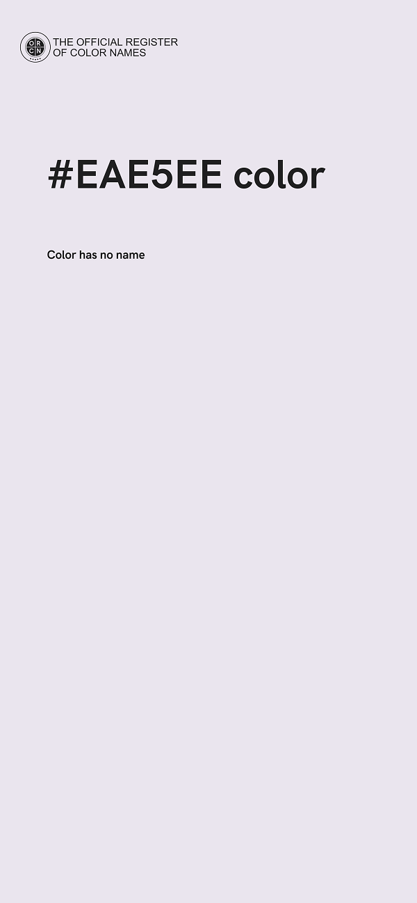 #EAE5EE color image