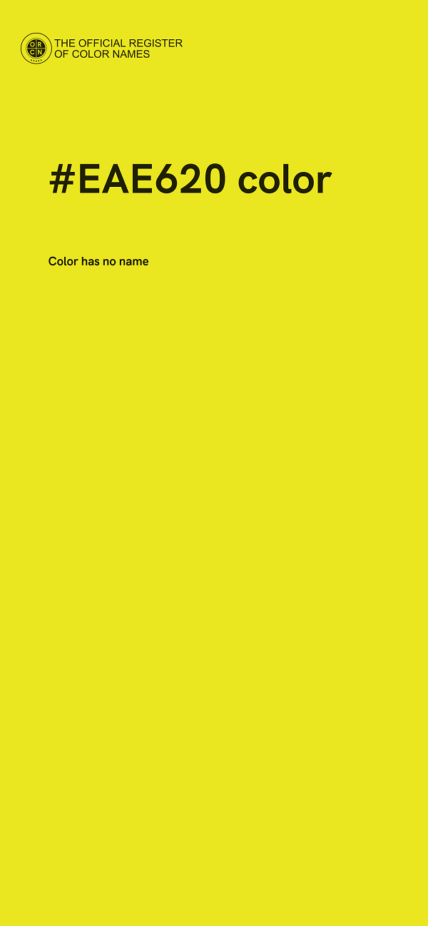 #EAE620 color image