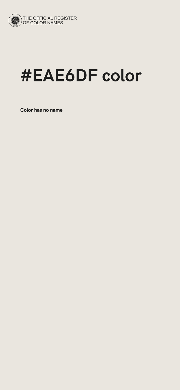 #EAE6DF color image