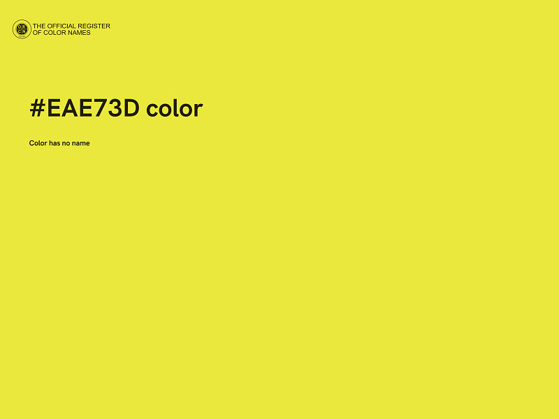 #EAE73D color image