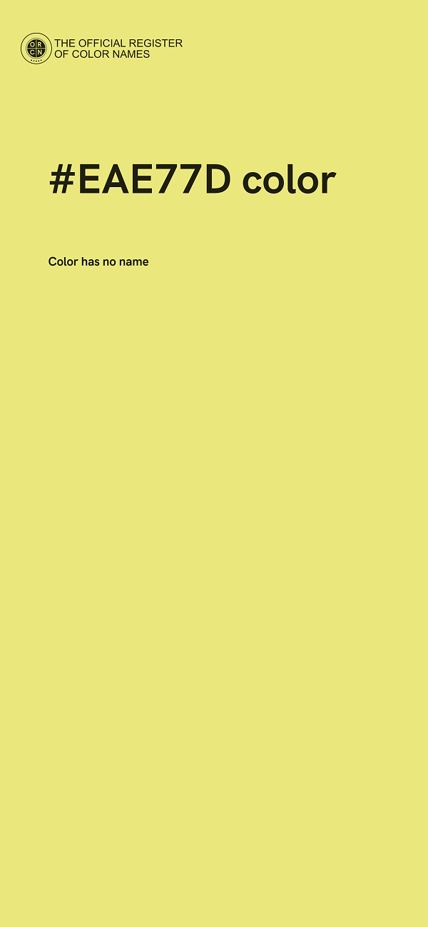 #EAE77D color image