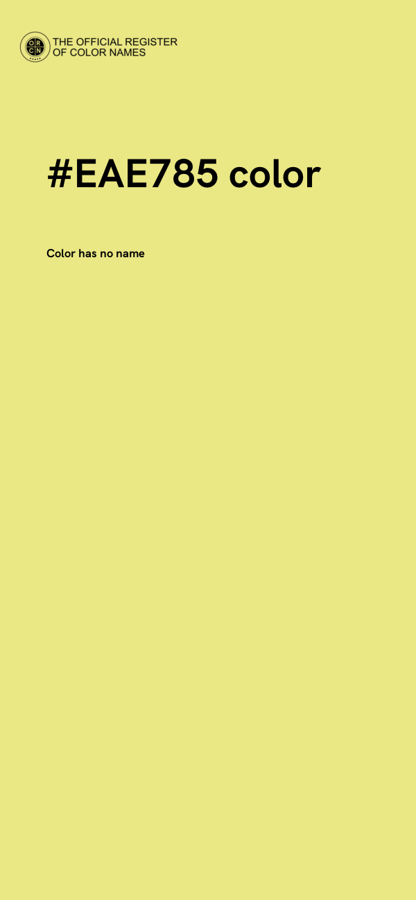 #EAE785 color image