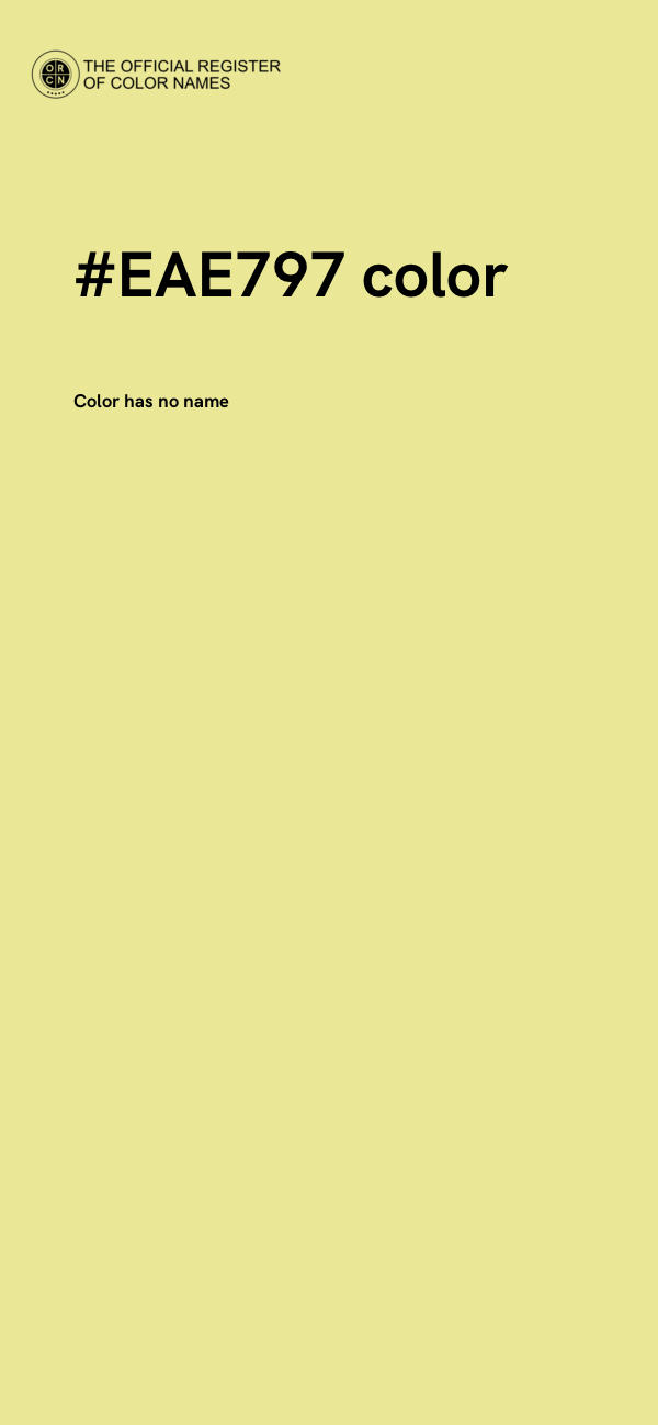 #EAE797 color image
