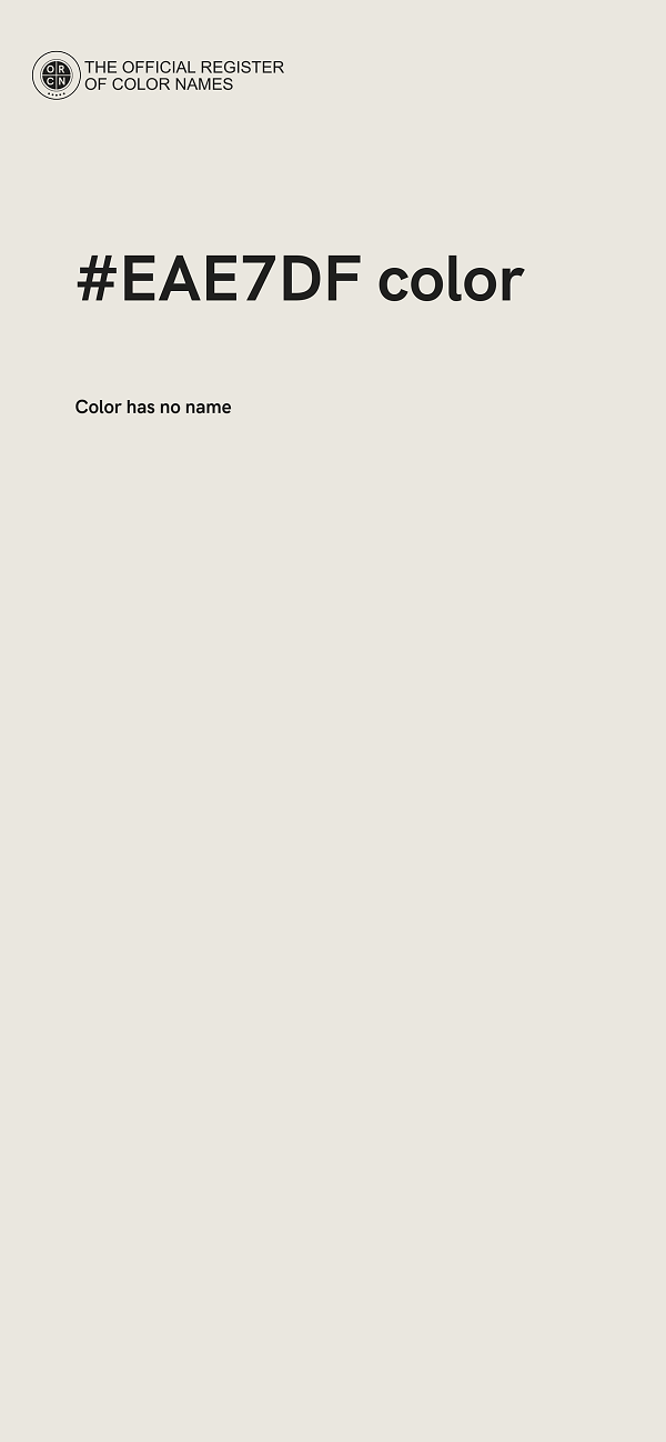 #EAE7DF color image