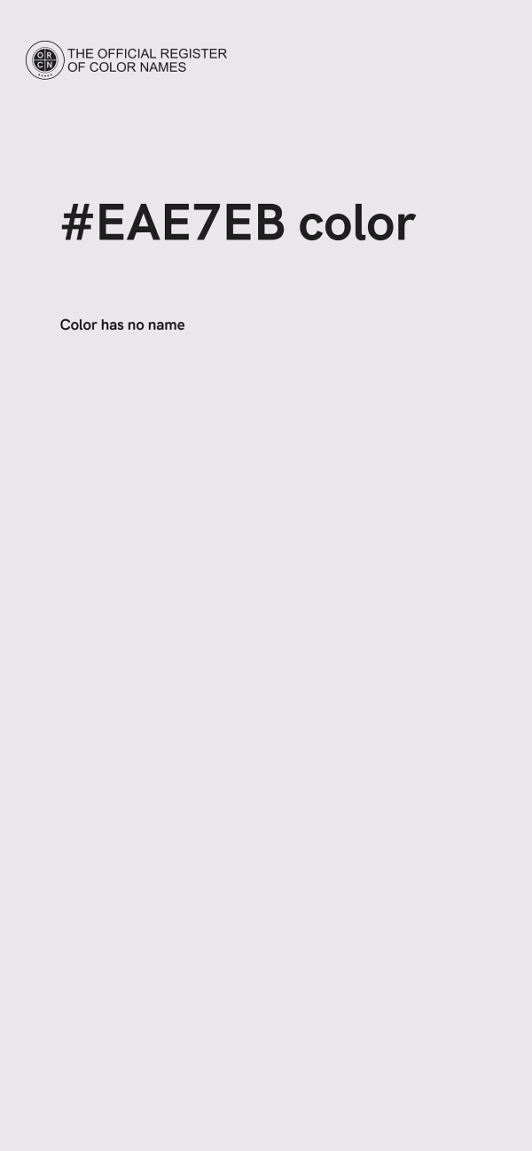 #EAE7EB color image