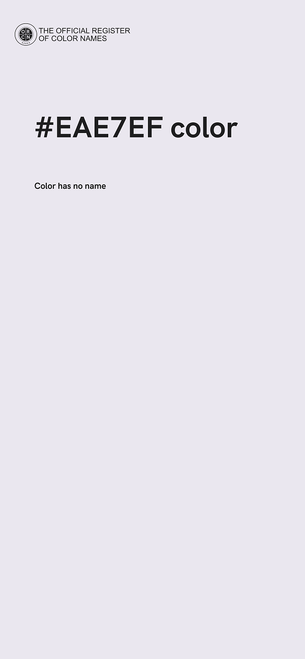 #EAE7EF color image