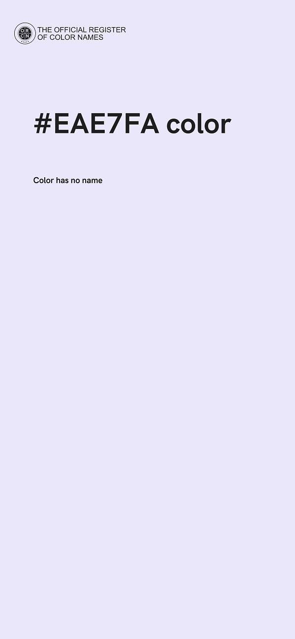 #EAE7FA color image