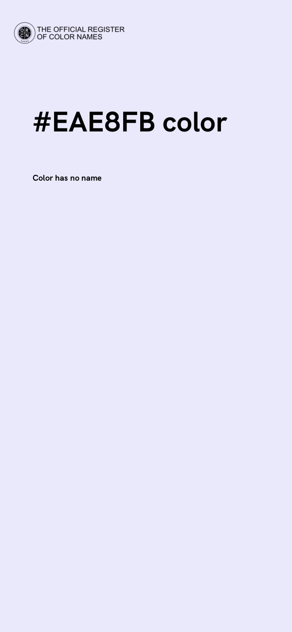 #EAE8FB color image