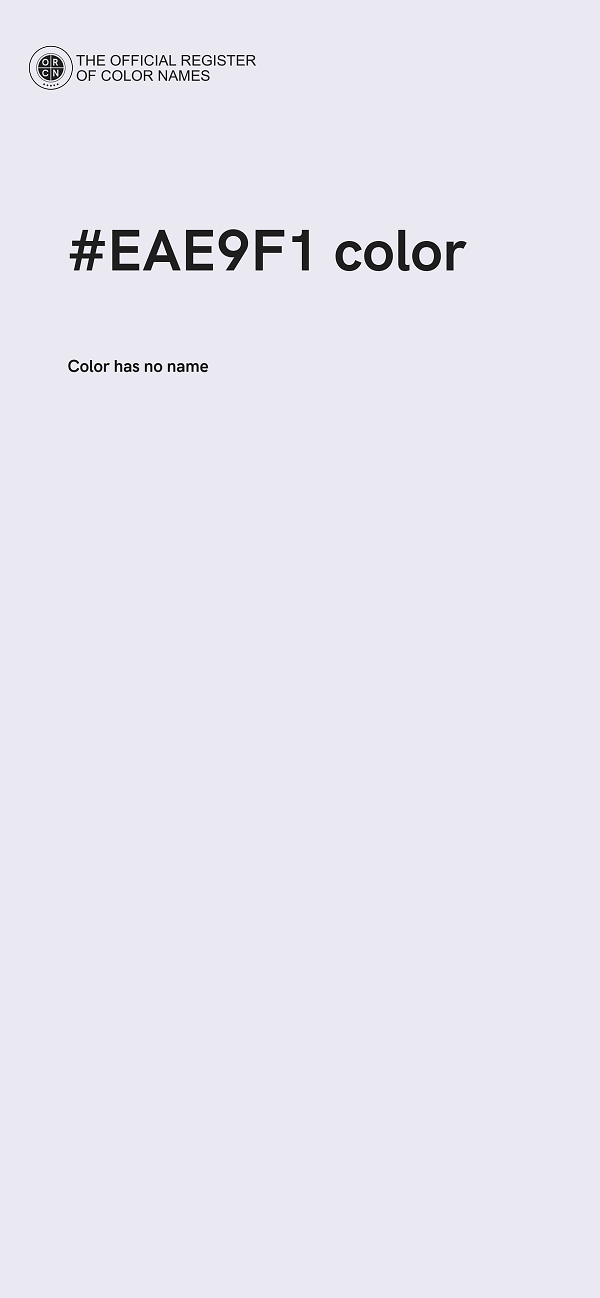 #EAE9F1 color image