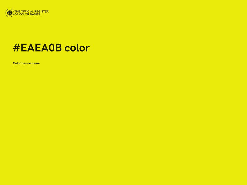 #EAEA0B color image