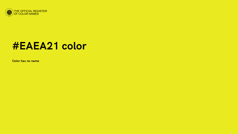 #EAEA21 color image