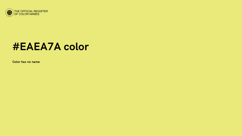#EAEA7A color image