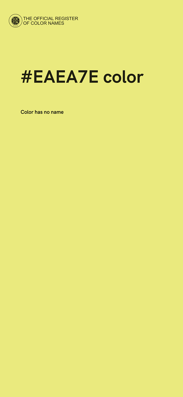 #EAEA7E color image
