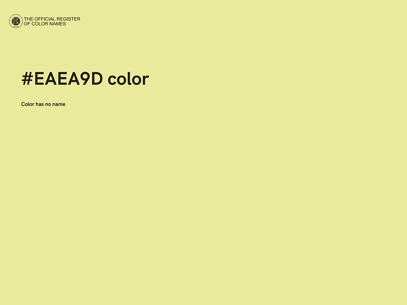 #EAEA9D color image