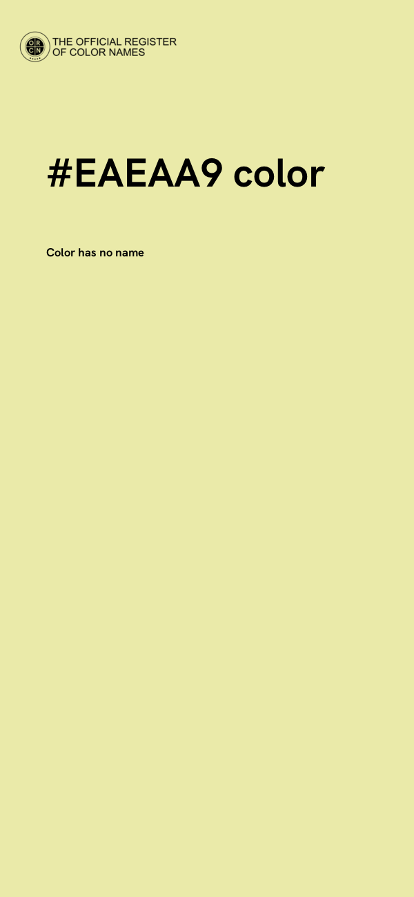 #EAEAA9 color image