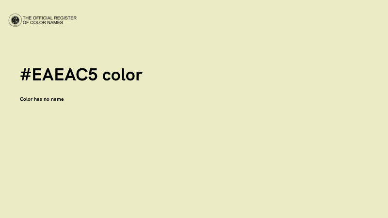 #EAEAC5 color image