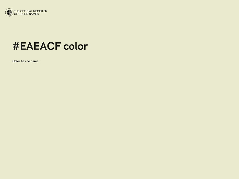 #EAEACF color image