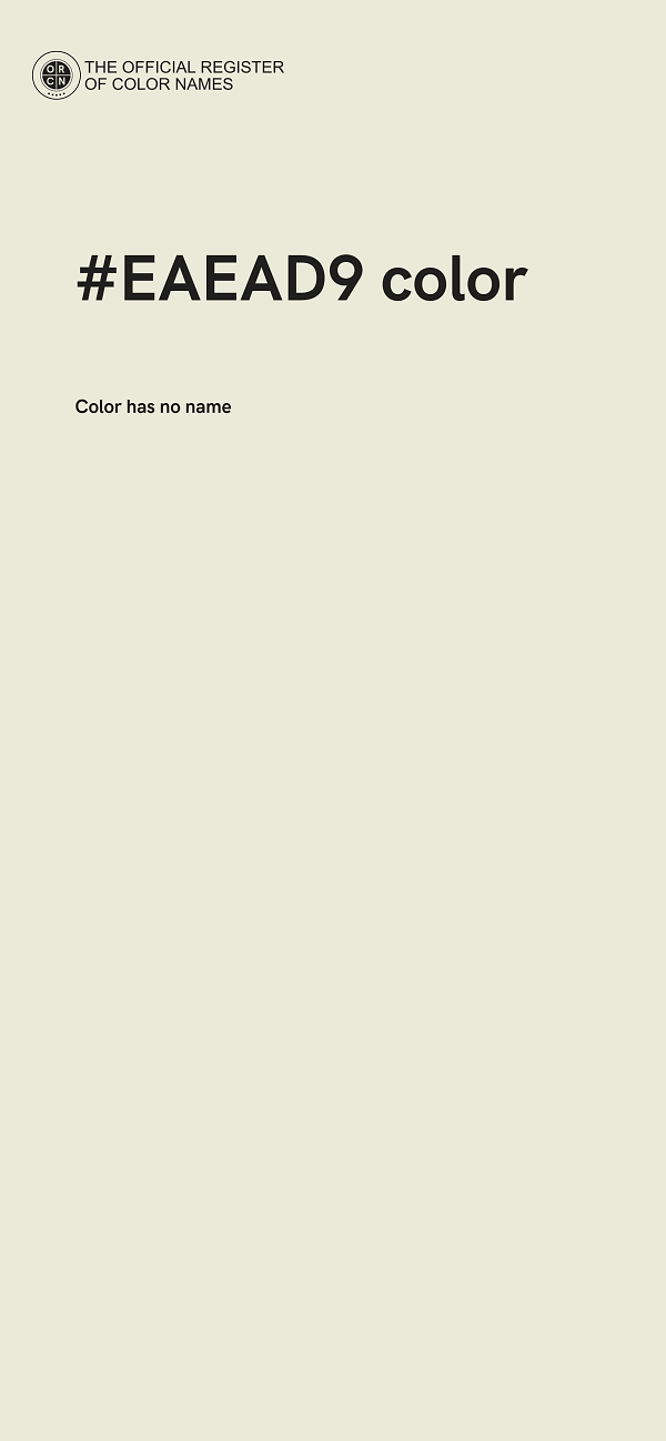 #EAEAD9 color image
